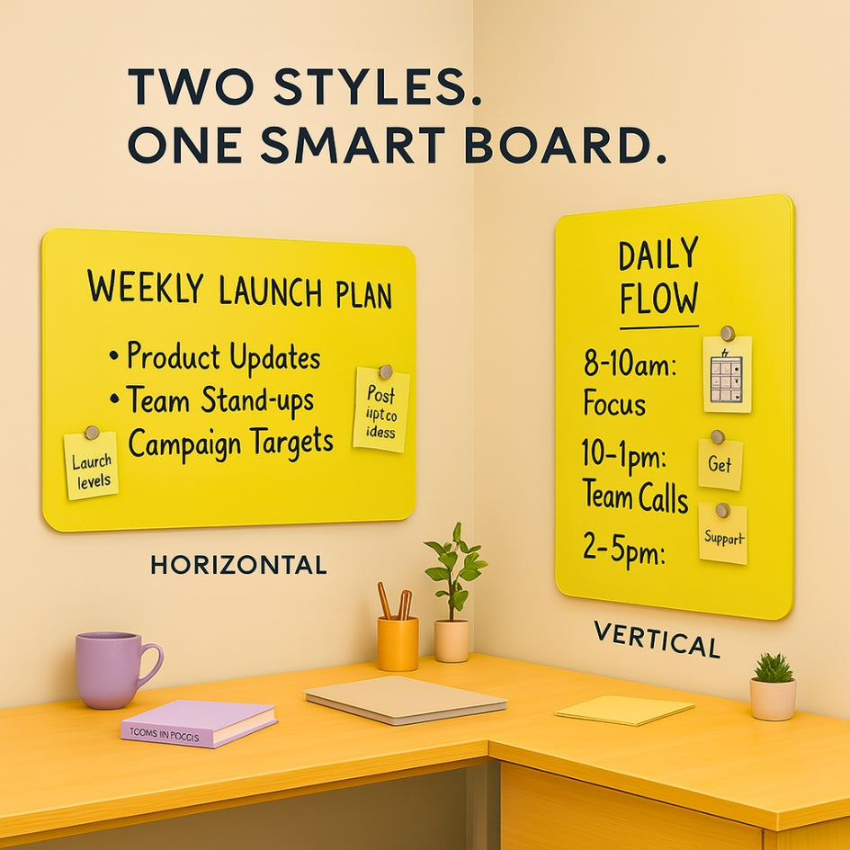 Magnetic (Anti-Glare Finish) Glass Boards - Sunny Glow