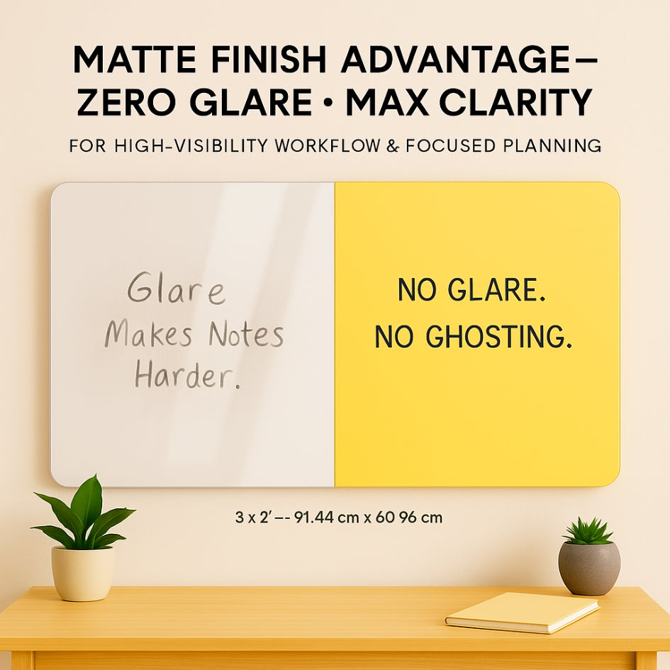 Magnetic (Anti-Glare Finish) Glass Boards - Sunny Glow