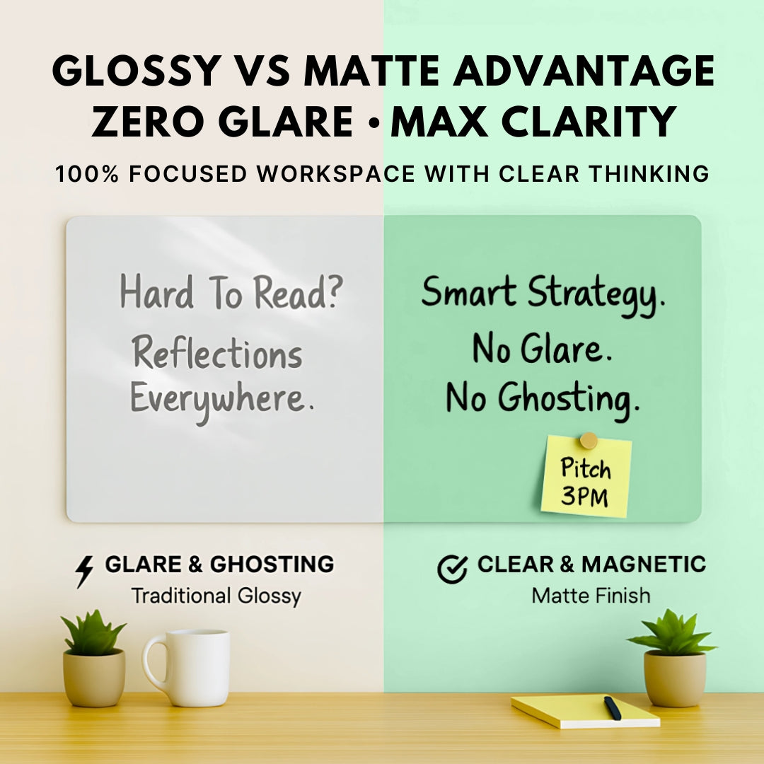 Magnetic (Durable Glass) Glass Marker Boards - Mint Calm